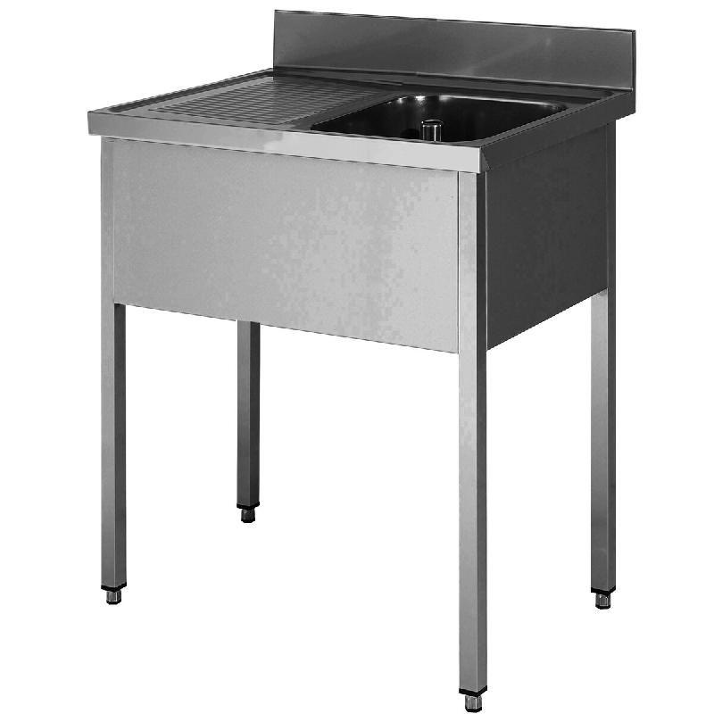 ITALCONCEPT L2G Plonge Inox Soudee, 1 Bac  850mm x 1400mm x 700 mm - 3616350015037_0