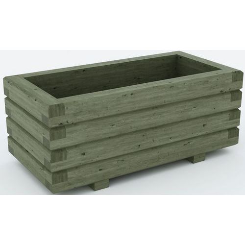 JARDINIÈRE CONCARNEAU 80X150X80 CM - PIN - MOBEXTAN