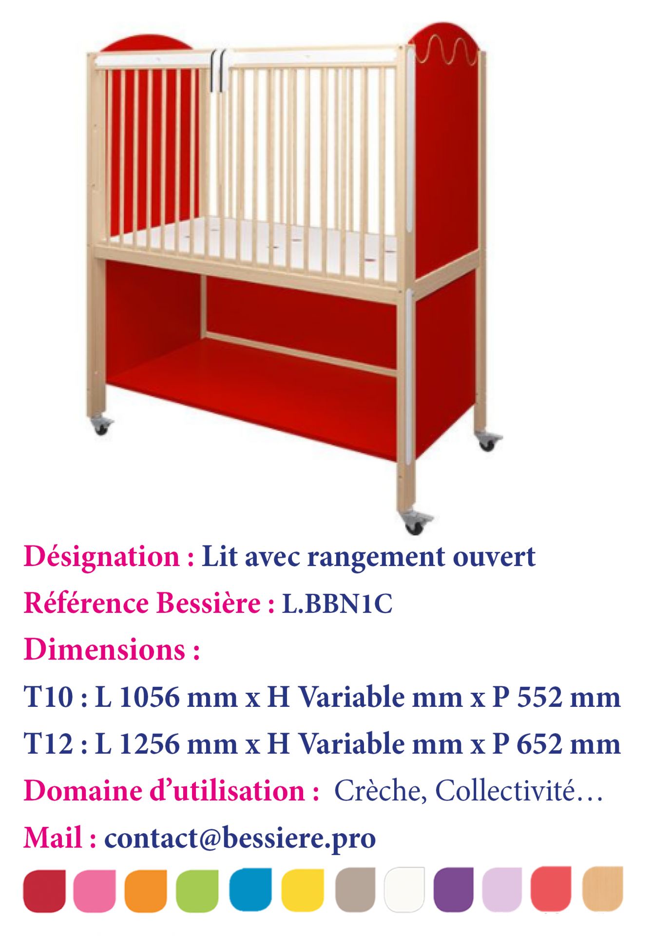 Lit rangements mixtes (porte et étagère)_0