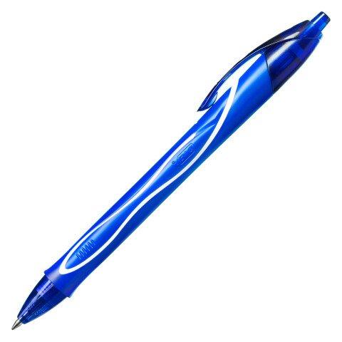 LOT DE 2 - STYLO ROLLER BIC GELOCITY QUICK DRY POINTE 0,7 MM - ÉCRITURE MOYENNE BLEU