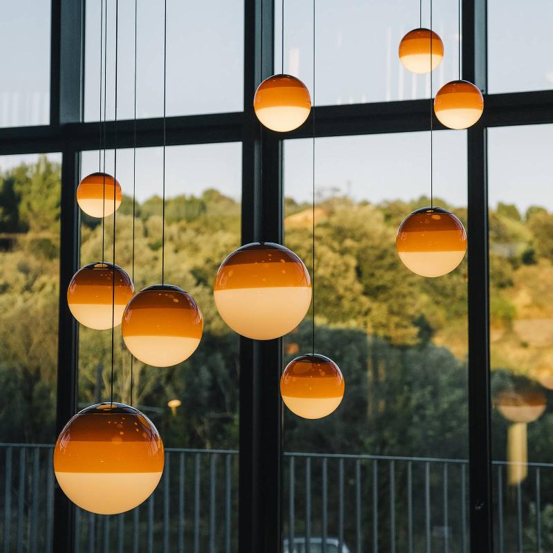 MARSET DIPPING LIGHT LED SUSPENSION Ø 13 CM ORANGE
