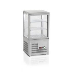 Matériel HORECA Vitrine réfrigérée compacte 4 faces vitrées 58 L Gris - Materiel Horeca SC70G - SC70G_0