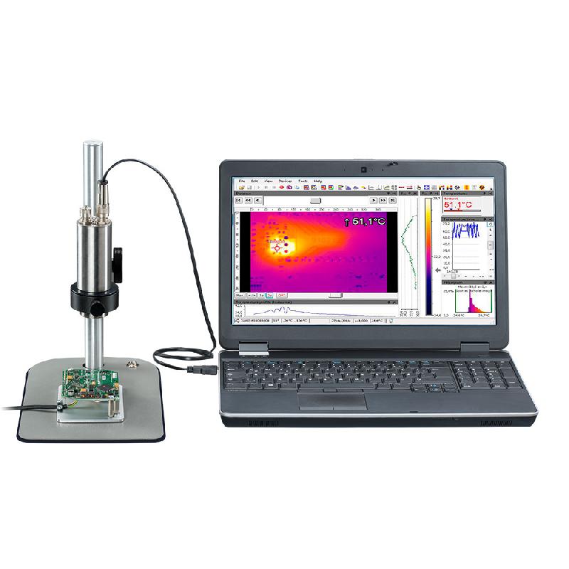OPTXI40LT-F20CFK | Caméra thermique Xi400 - Optique microscope (IFOV 90 µm), statif ESD, logiciel PIX Connect et système de fixation_0