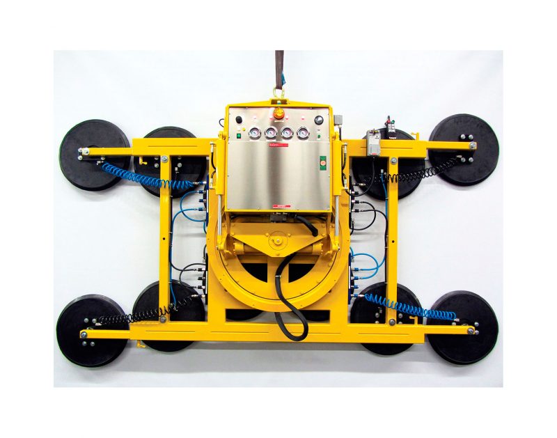 Palonnier à ventouses DSMH4 Godzilla - Charge 1850 à 4000kg - Rotation motorisée et basculement hydraulique_0