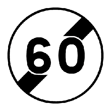 Panneau B33 - Fin de la limitation de vitesse_0