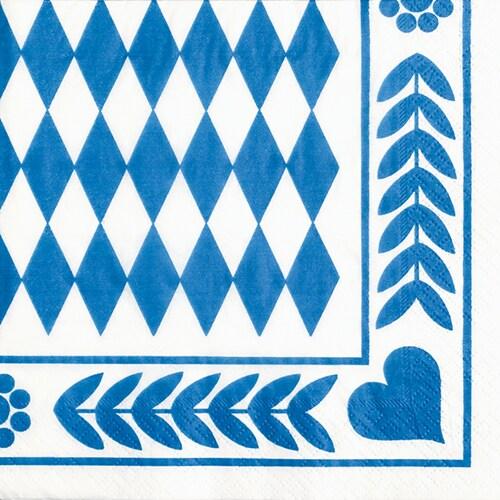 PAPSTAR 20 serviettes, 3 plis, 1/4, 33 cm x 33 cm 