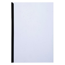 PAQUET DE 25 COUVERTURES GRAIN CUIR POUR RELIURE A4 - BLANC