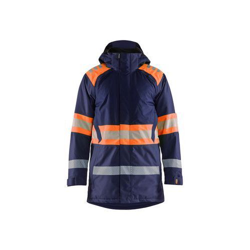 PARKA DE TRAVAIL HIVER HAUTE-VISIBILITÉ EN MARINE ORANGE - BLAKLADER