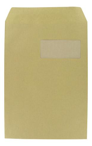 BRUNEAU - POCHETTE KRAFT MILLERAIES BRUN 229 X 324 MM 90 G AVEC FENÊTRE 50 X 100 MM - BOÎTE DE 250