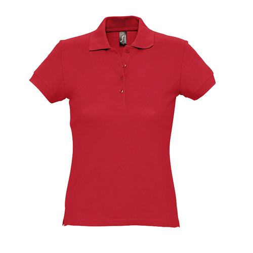 POLO PERSONNALISABLE FEMME EN COTON MAILLE PIQUÉE 170 ROUGE