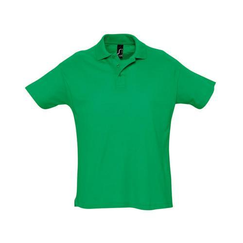 POLO PERSONNALISABLE PIQUÉ SUMMER ENFANT VERT