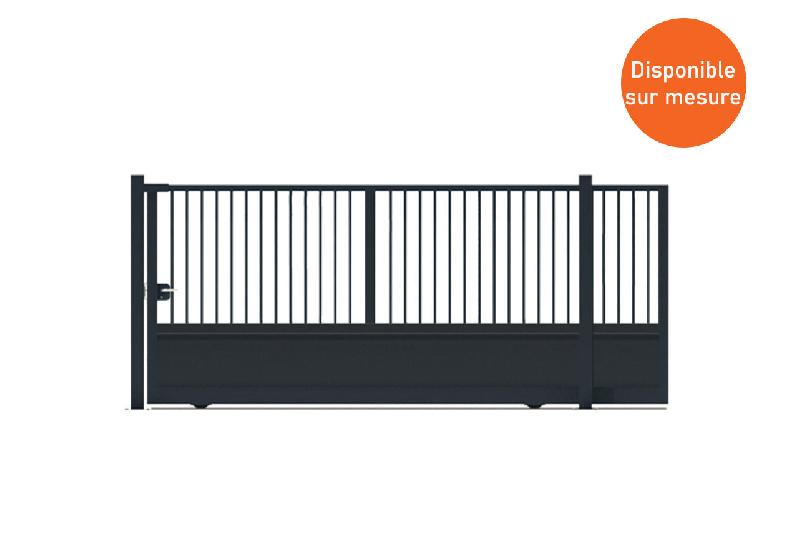 Portail coulissant à soubassement - 10000 / 2250_0