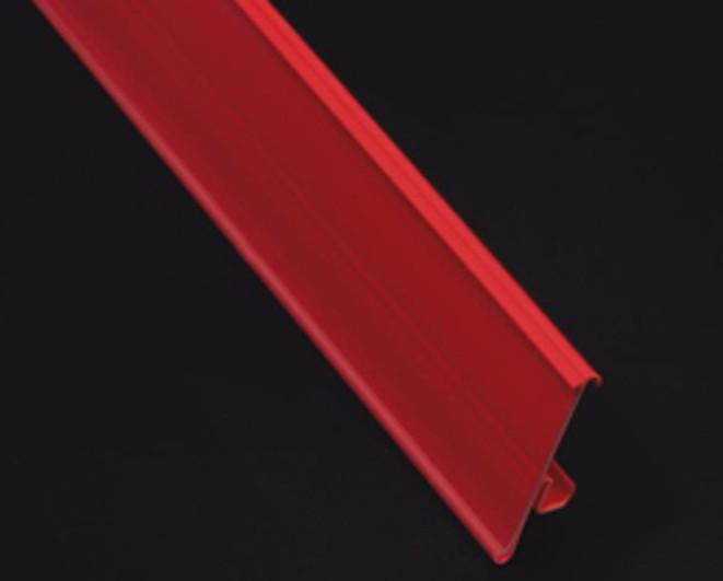 Porte étiquette adaptable TEGOMETALL - 40 x 988 - Blanc pur RAL 9010_0