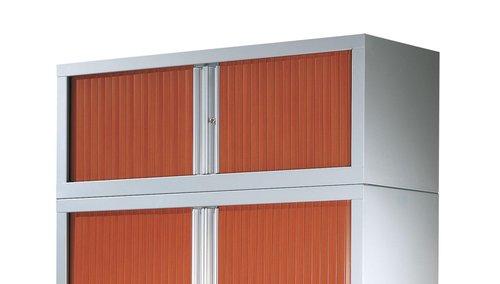 RÉHAUSSE POUR ARMOIRE À RIDEAUX MERISIER CORPS COLORIS ALUMINIUM
