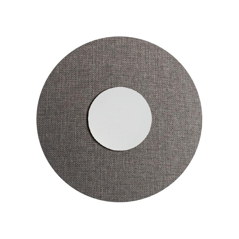 ROSSINI ILLUMINAZIONE Applique Murale Blanche Solaris Avec Abat-Jour Gris 12W 3000K Cri90 Ip20 - Groupe Rossini, Éclairage Led Design Pour Intérieur_0