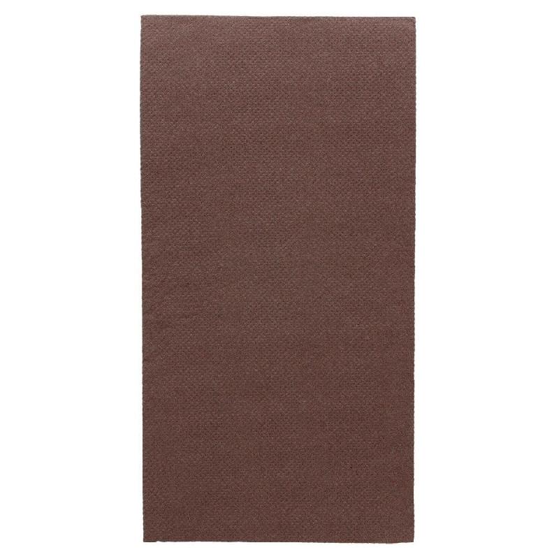 Serviette Ecolabel P. 1/8 'Double Point' 18 G/M2 30x40cm chocolat ouate par 1200_0