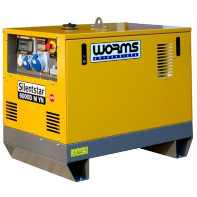 Silentstar 6000D groupe électrogène - Worms - 50Hz - moteur Yanmar - 6 kVA - compact et robuste_0
