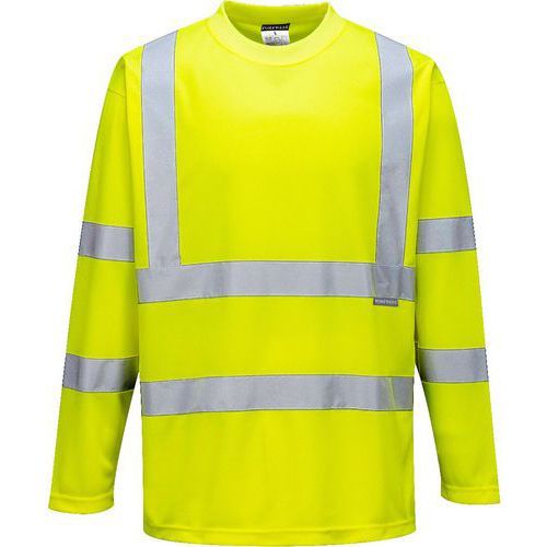 T-SHIRT HAUTE-VISIBILITÉ MANCHES LONGUES S178 JAUNE L - PORTWEST
