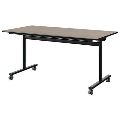 TABLE MALIBU RAB 160X80 T6 DL ST ANTIB CHÊ 1146/NO NOIR 9005 - MANUTAN EXPERT
