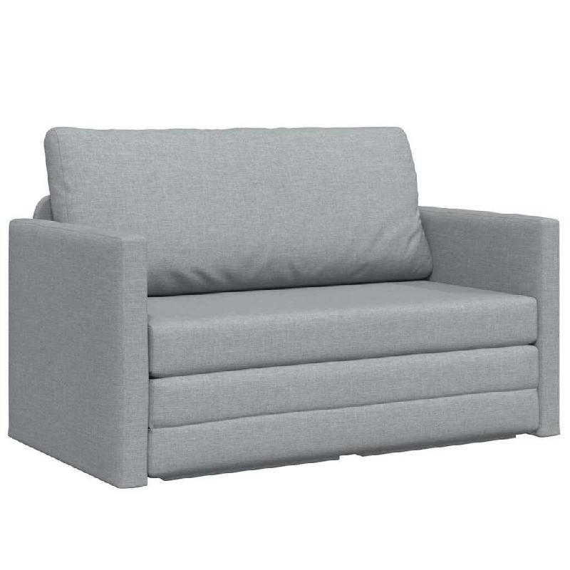 VidaXL Canapé-Lit 110cm Gris clair tissu Modèle Oermontel - 4106691_0