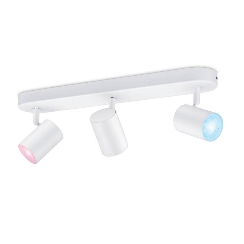 WIZ IMAGEO SPOT LED À 3 LAMPES RVB, BLANC