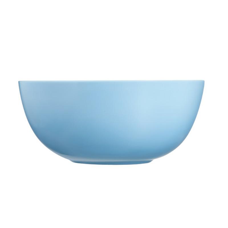 SALADIER ROND BLEU VERRE Ø 21,1 CM DIWALI LUMINARC