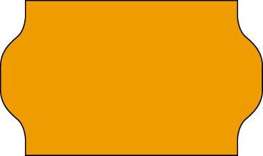 10 000 ETIQUETTES 2 LIGNES FLUO ORANGE
