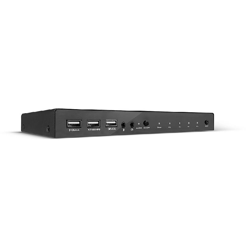 Switch KVM HDMI 4K60 - USB 2.0 & Audio - 4 Ports - Lindy - Résolution maximale 4096x2160@60Hz - Compatible HDCP 2.2_0