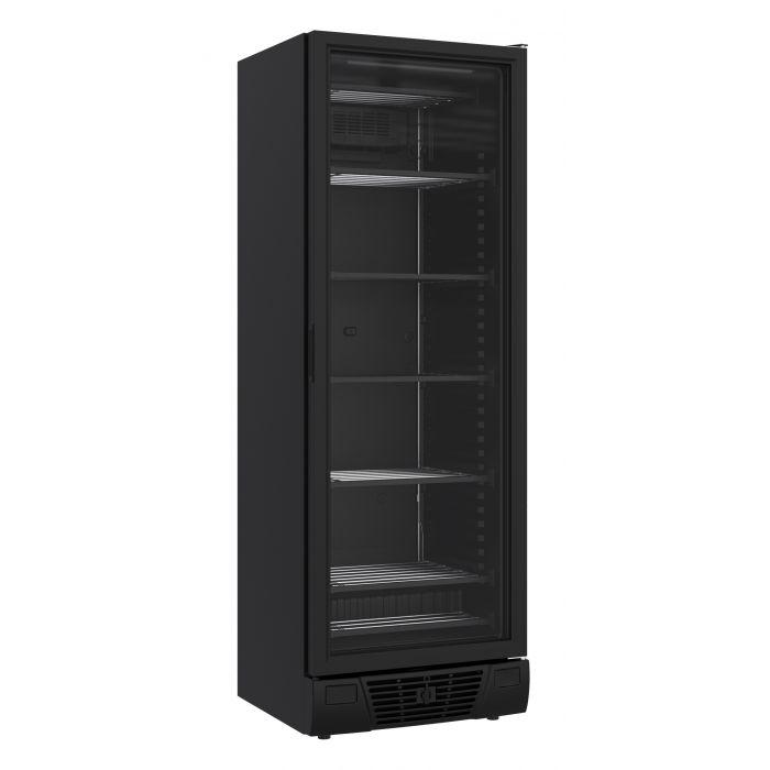 Armoire congélateur professionnel une porte vitrée noir 382 litres - 7464.0064_0