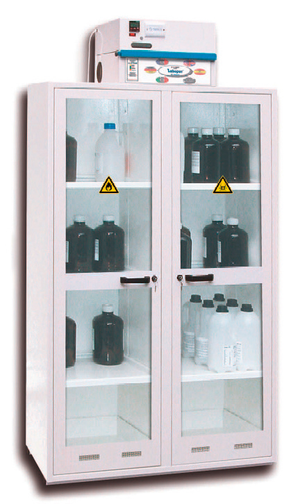 Armoire de sécurité ventilée filtrée double portes EcoGam - Réf ADSCV-9 - BIOLAB - Norme NF X 15-211_0