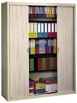 ARMOIRE HAUTE À RIDEAUX DÉMONTABLES LARGEURS SPÉCIFIQUES 200 X 160 CM UNICOLORE - GRIS