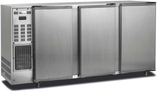 Arrière bar inox 390L 3portes pleines Groupe logé AFI Collin-Lucy_0