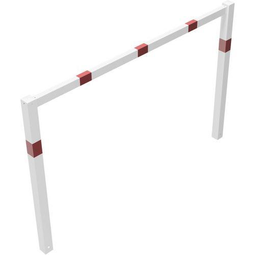 BARRIÈRE POUR CHEMINS PIÉTONS SOUDÉE - BLANC/ROUGE - 2000MM - SCHAKE