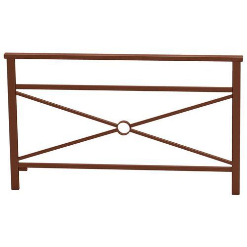 BARRIÈRE VENISE 1.50 M STRUCT SIMPLE CROIX ZINC ASP CORTEN - PROCITY