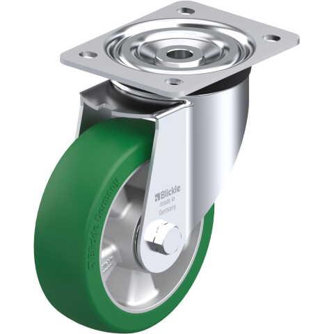 BLICKLE - ROULETTE PIVOTANTE Ø 150MM BANDAGE POLYURÉTHANE PU 400KG - L-ALST 150K