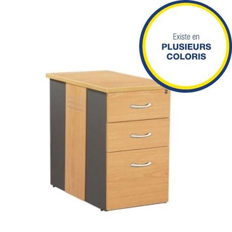CAISSON HAUTEUR BUREAU TRIADE 3 TIROIRS 80 CM (COLORIS AU CHOIX)