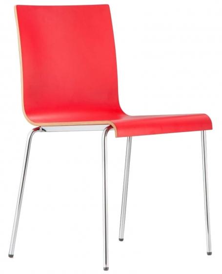 Chaise de restauration - Hauteur Normale (H=750-950mm) - Plastique, Rouge Pedrali CHSHN47x45PlasRougEmpi_0