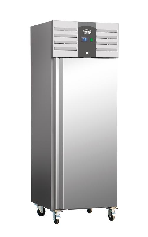 Congélateur 1 porte professionnel en inox intérieur alu ventilé 600... - P7450.0410_0