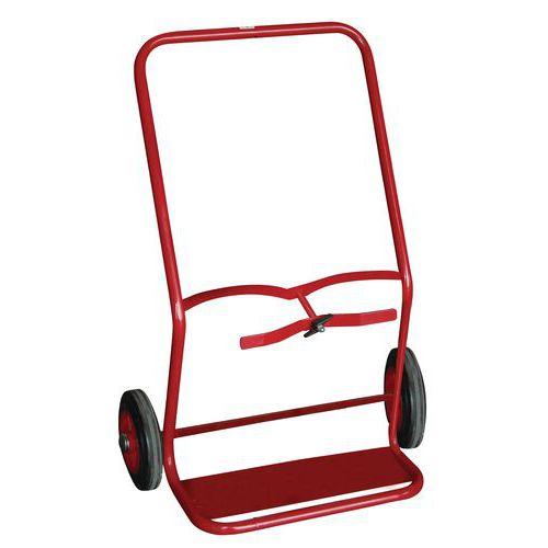 DIABLE EN ACIER PORTE-BOUTEILLES 100 KG - ROUE CAOUTCHOUC - FIMM