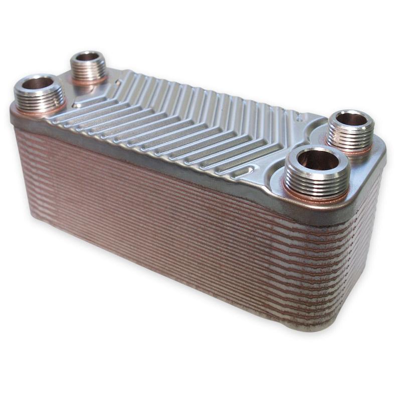 Échangeur de chaleur thermique en acier inoxydable - 30 plaques - max 66 kW - Eau solaire - Référence 16_0000835_0