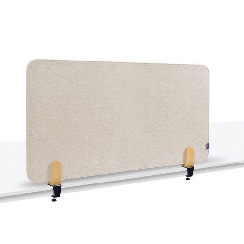 ELEMENTS SÉPARATEUR DE BUREAU ACOUSTIQUE 60X120CM BEIGE SATINÉ PINCE - LEGAMASTER