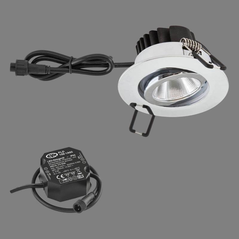 EVN PC65 LUMINAIRE EXTÉRIEUR ROND, 3000K CHROME