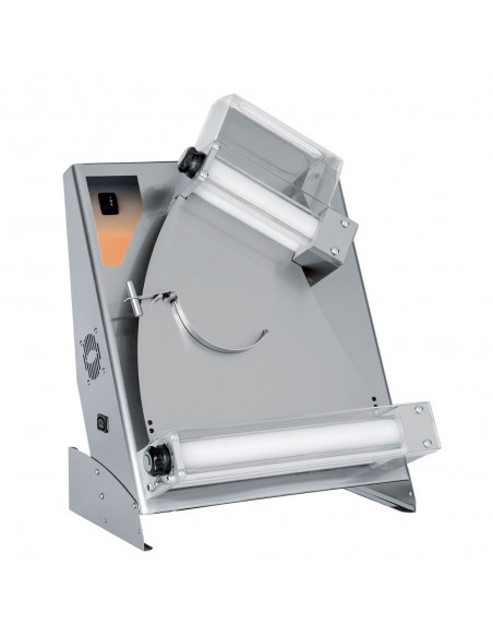 Formeuse à pizzas 2 rouleaux - Diamètre 300 mm - DSA310 - Structure inox AISI 304 - Fabriquée en Italie_0