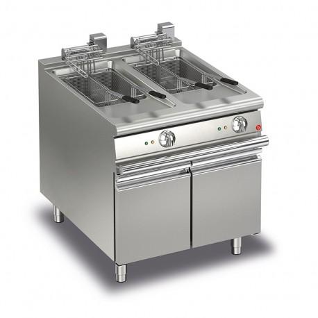 Friteuse électrique monobloc - 15 + 15 litres - gamme Queen 700 - 70QFRIE815 - Baron_0
