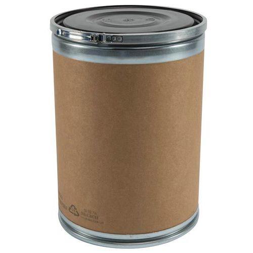FUT-KRAFT 60L AVEC COUVERCLE PLASTIQUE ET CERCLAGE