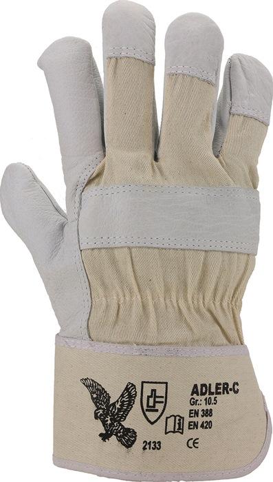 Gant Adler-C taille 10,5 naturel - Cuir fleur de vachette 1,2 mm, catégorie EPI II - ASATEX_0
