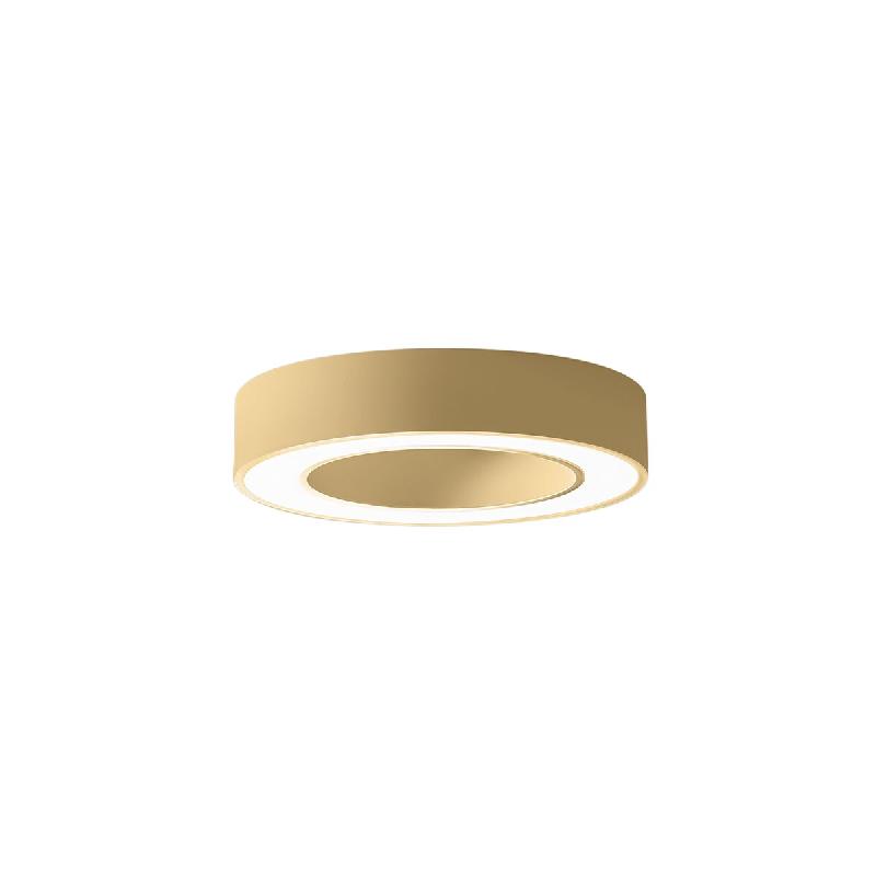 Gea Luce Plafonnier Flor P/P - Led Intégrée 30W 3000K, Gradable À Coupure De Phase, Aluminium Doré Brossé, Diffuseur En Méthacrylate - Gealuce -_0