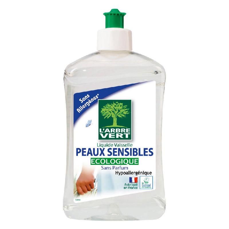 L'ABRE VERT LIQUIDE VAISSELLE MAIN PEAUX SENSIBLES 500 ML BIDON