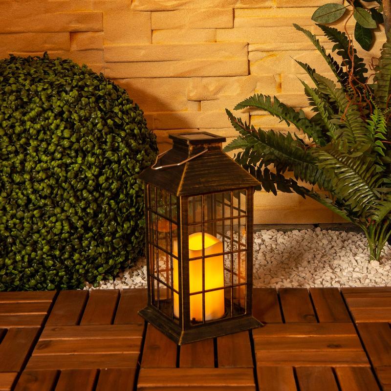 NÄVE LANTERNE DÉCO SOLAIRE LED 5283402 FLAMMES, PAR 2
