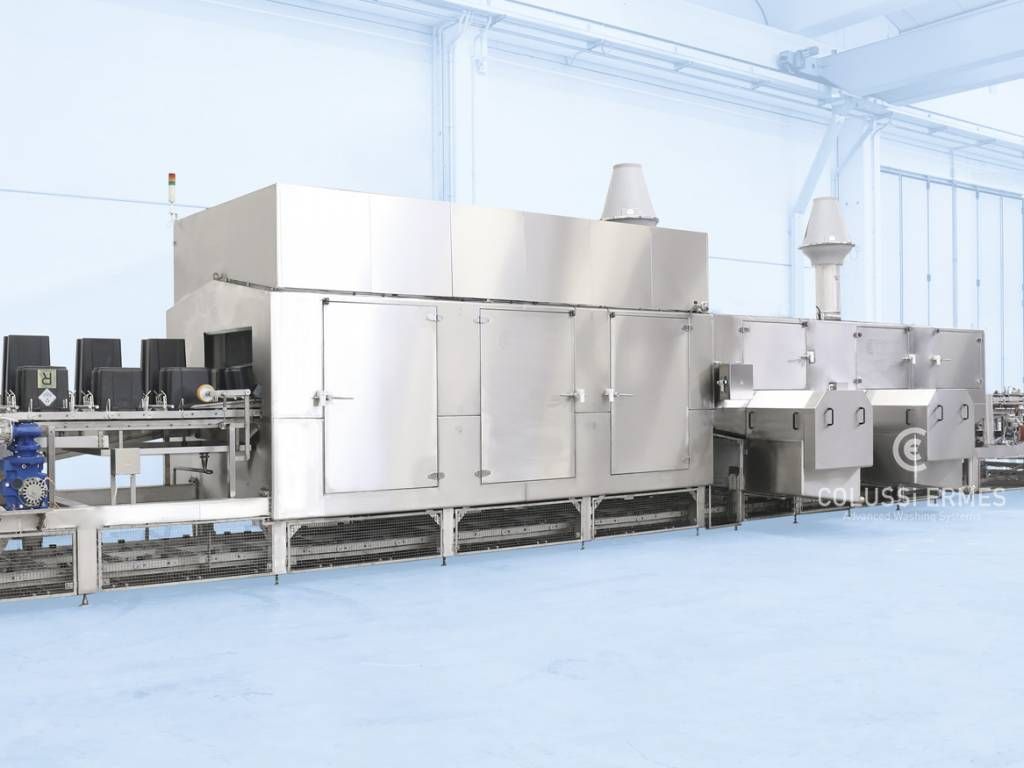 Lavage conteneurs déchets - laveuses industrielles alimentaires - Colussi Ermes - capacité jusqu’à 1 200 conteneurs/heure_0
